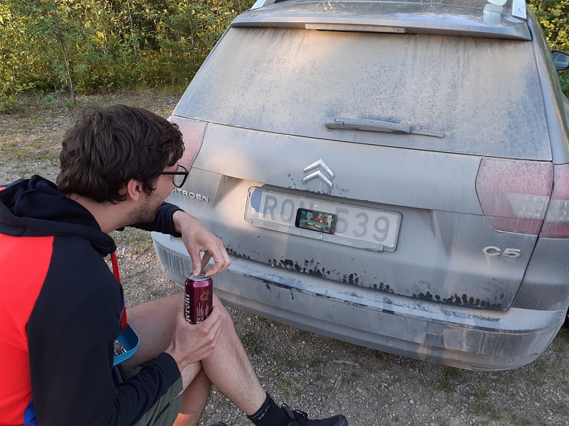 Fotbollsittande på roadtrip i Norrland