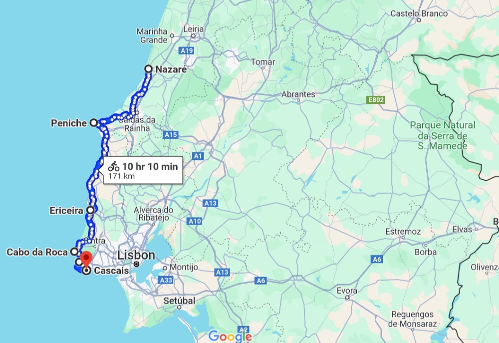 Cykelsemester i Portugal - dag 1 till 3