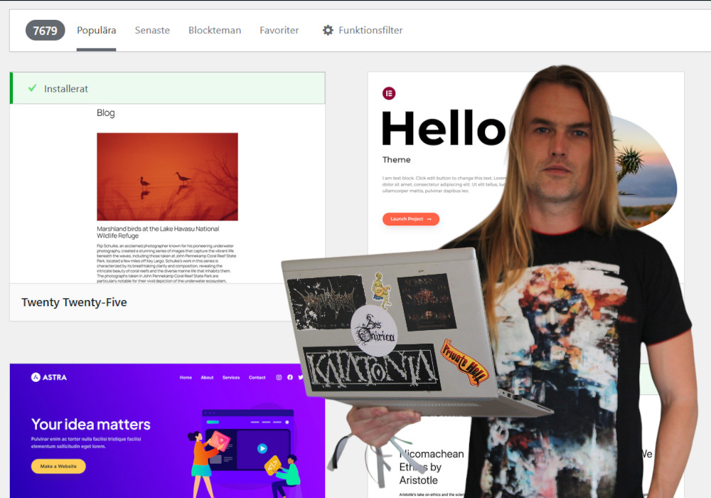 Byta Wordpress-tema - hur gör du och varför?