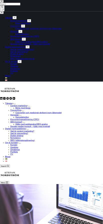 Search Console render av min sajt - katastrof!