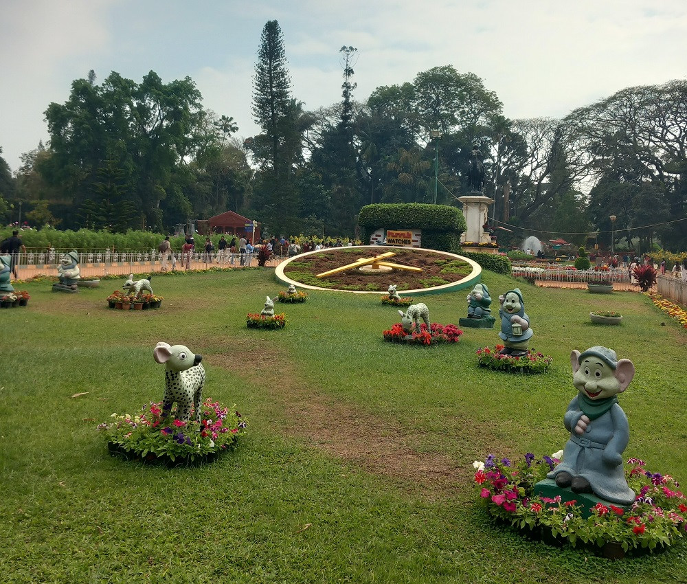 Botaniska trädgården i Bangalore - södra Indien